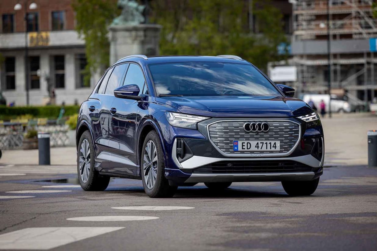 Test av rekkevidde Audi e tron Q4 50 QUATTRO NAF